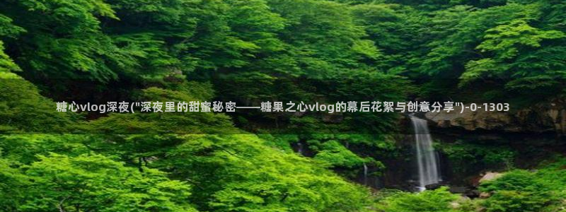 糖心vloge：糖心vlog深夜(\