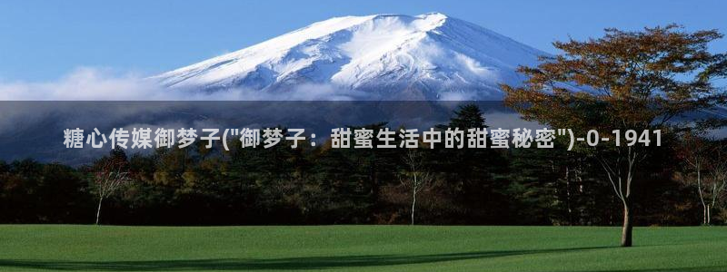 糖心vlgo播放：糖心传媒御梦子(\